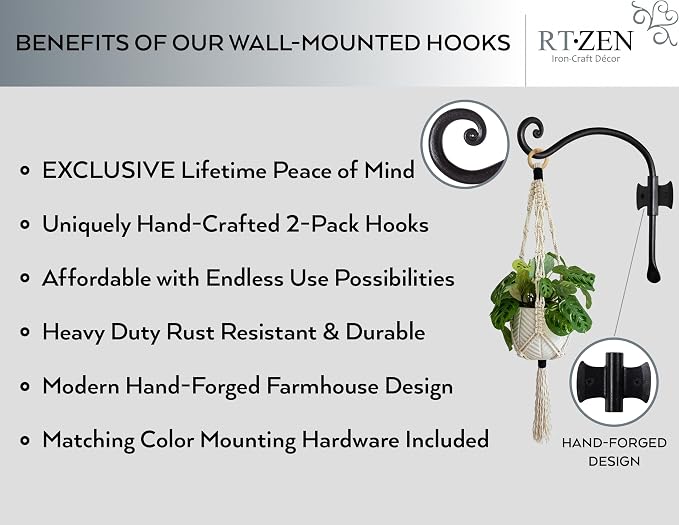 RTZEN Plant Hangers Outdoor or Indoor - Image 2