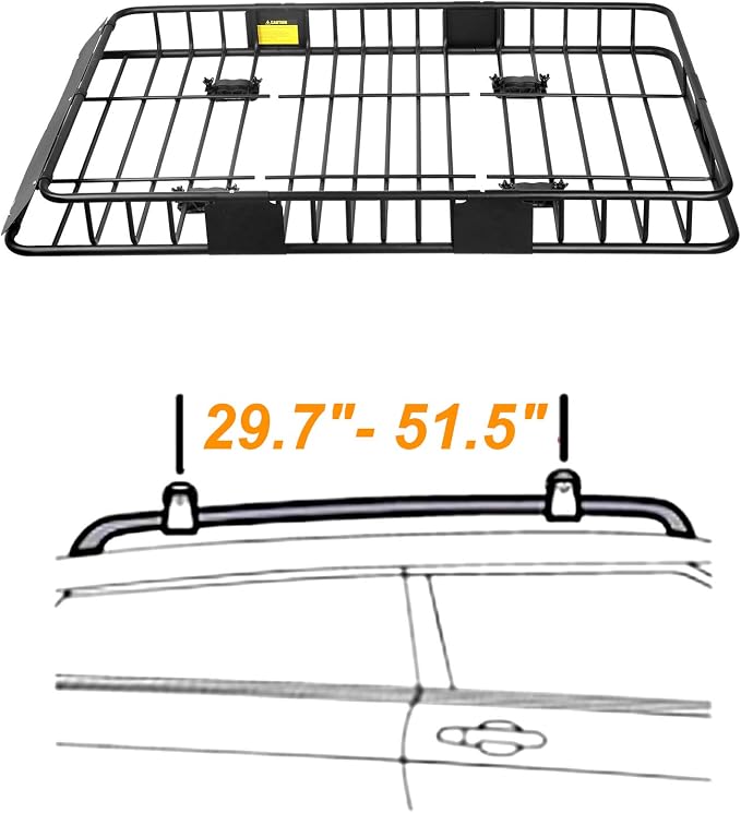 XCAR Roof Rack Basket Rooftop Cargo Carrier - Image 4