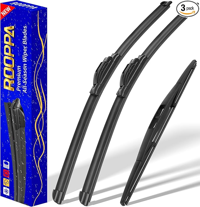 3 wipers Replacement for 2010-2014 Subaru Outback/2010-2014 Subaru Legacy by ROOPPA