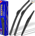 3 wipers Replacement for 2016-2021 2022 Honda Pilot, Windshield Wiper Blades by ROOPPA