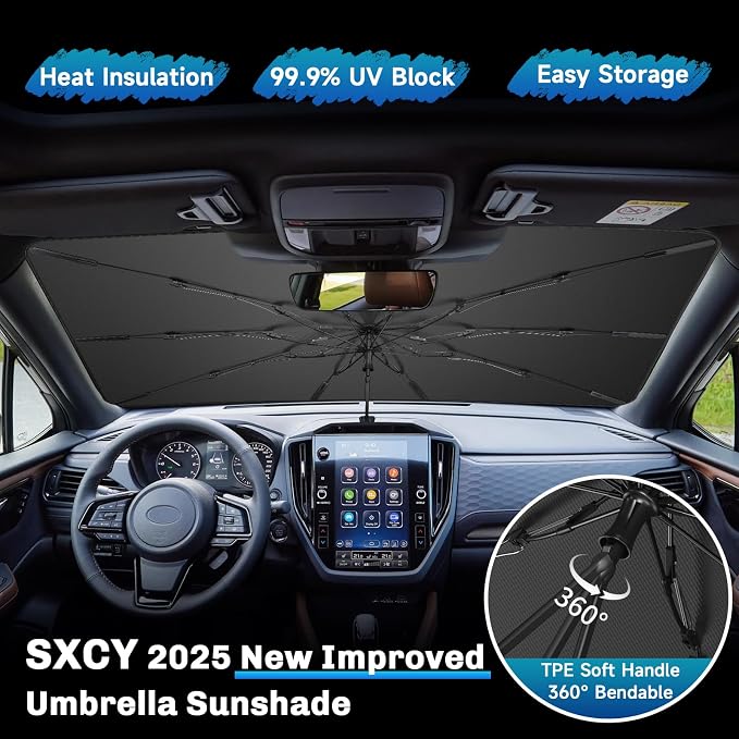 SXCY for 2025 Subaru Forester Windshield Umbrella Sunshade for 2025 Subaru - Image 4