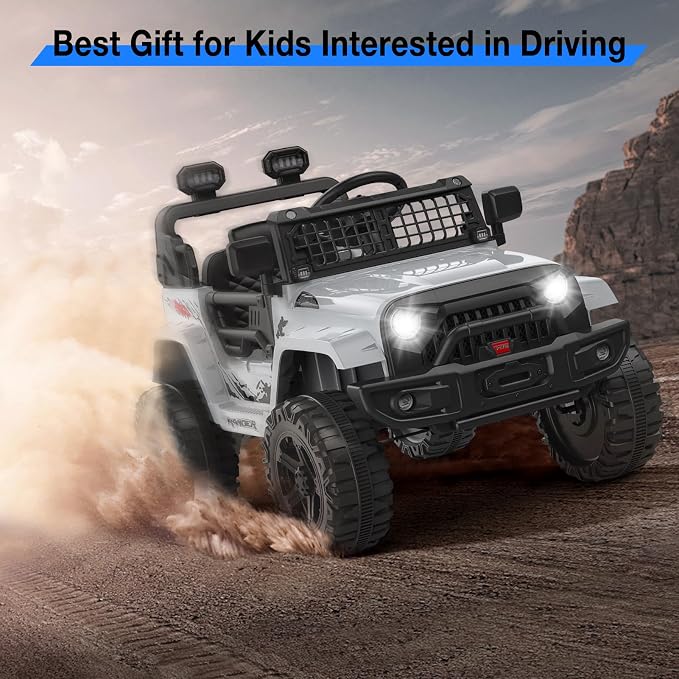 12V Kids Electric Ride On Truck Car w/Parent Remote Control, Spring Suspension - Image 7