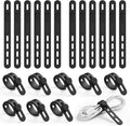 20Pack Silicone Cable Ties Cord Organizer Wrap by Lamicall