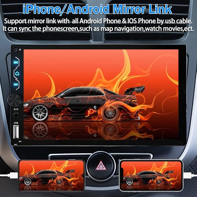 Leadfan Double Din Car Stereo - Image 4