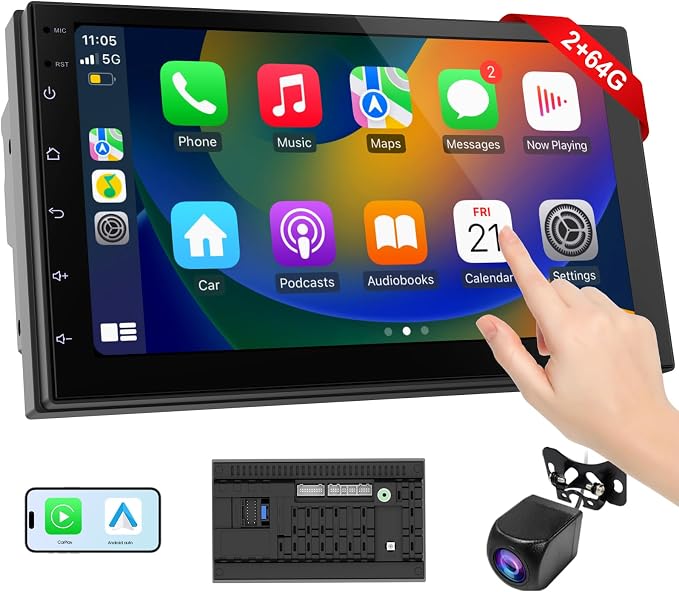 Wireless CarPlay Screen for Car & Android Auto Head Unit - Image 2