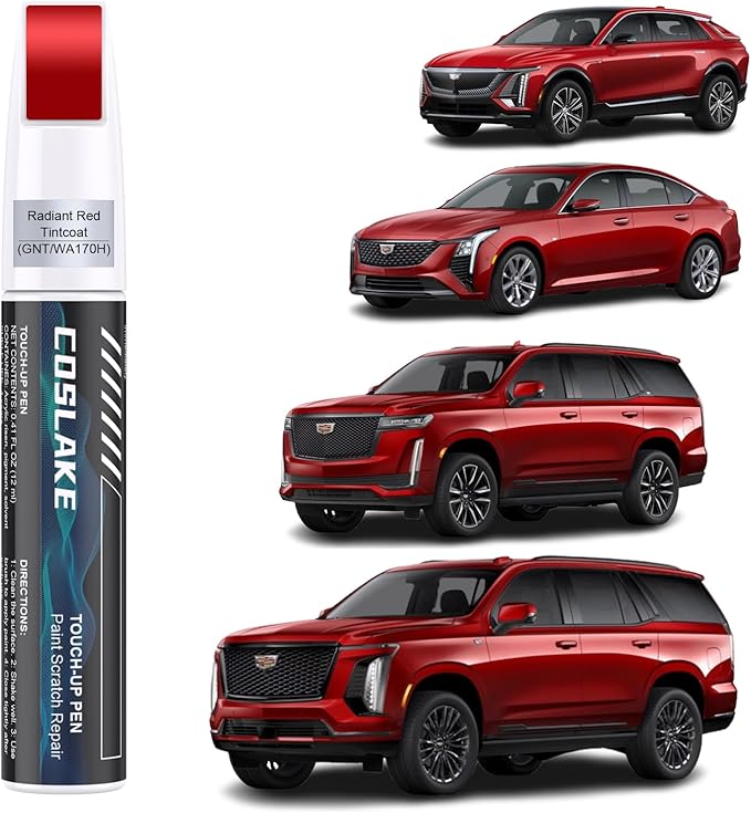 Car Touch Up Paint) for Cadillac, Car Paint Scratch Repair Kit, Quick & Easy by COSLAKE