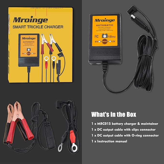 MBC015, 6V / 12V 1.5A Fully Automatic Trickle Battery Charger/Maintainer - Image 7