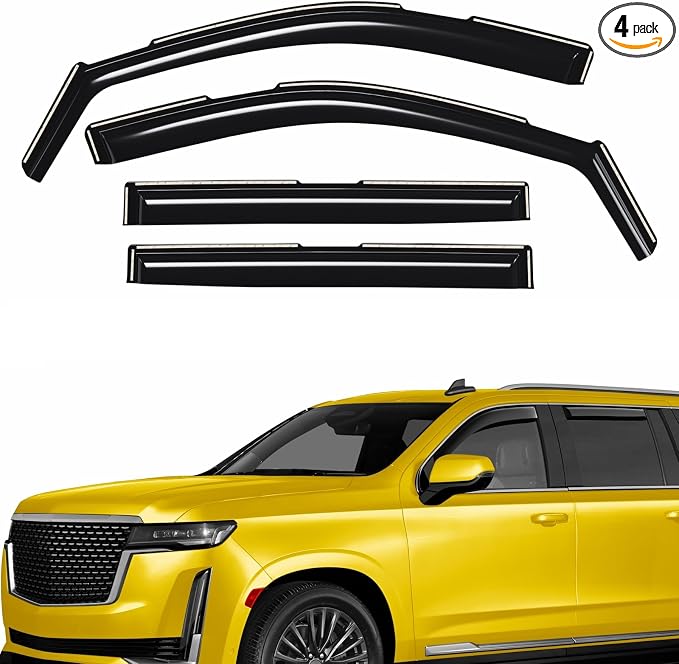 Extra Durable Window Deflectors in-Channel Window Visors Rain Guards Fit by AEROGUYSCustomfitrainguard