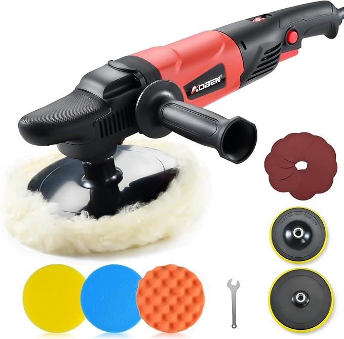 AOBEN Rotary Buffer Polisher, 1200W 6-inch/ 7-inch Car Buffer, Car Polisher by AOBEN