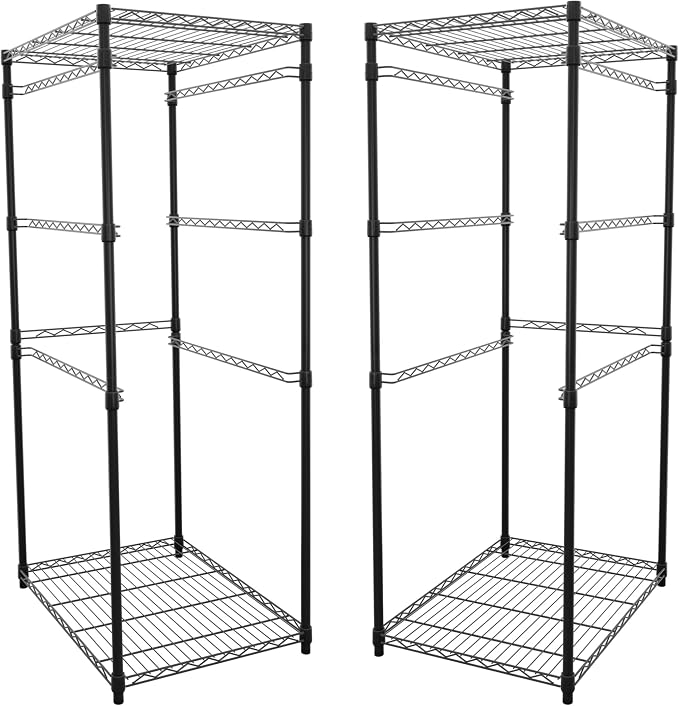 SafeRacks 2 Pack 5-Tier Steel Tote Rack by SafeRacks