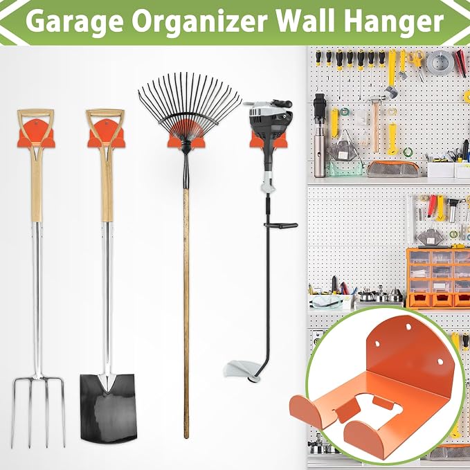 Trimmer Rack Wall Mount Heavy Duty Weedeater Hanger - Image 2