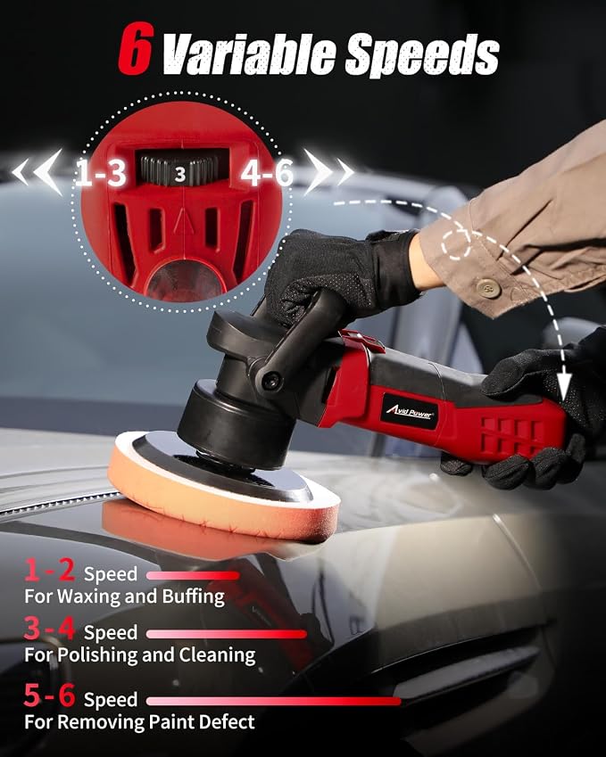 AVID POWER Buffer Polisher, 6-inch Dual Action/DA Polisher - Image 3