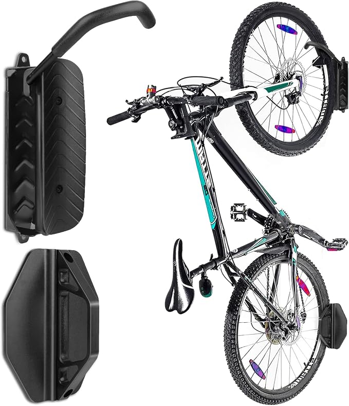 Bike Rack Wall Mount, Garage Wall Bike Rack, Vertical Bike Rack Holds Up to by Unknown