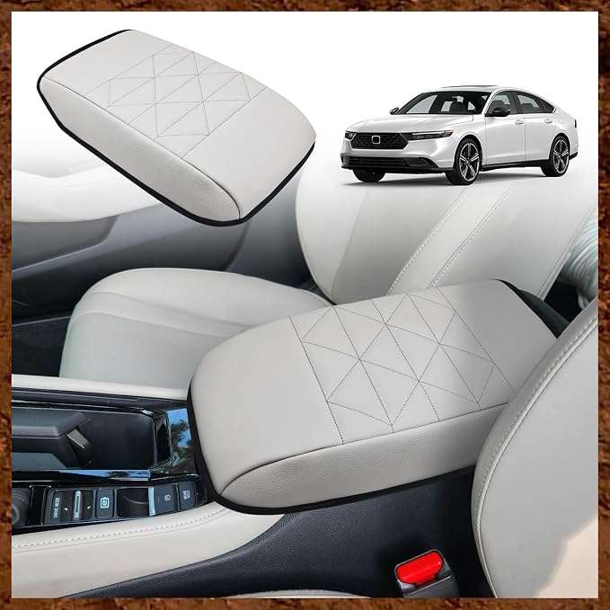 Muslogy for Accord 2025 2024 2023 Center Console Cover Armrest Pad Vegan by Muslogy