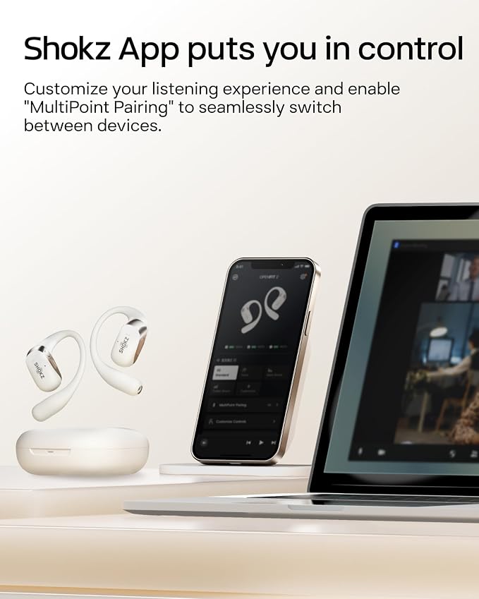 SHOKZ New OpenFit 2 Open-Ear Headphones, True Wireless Bluetooth Earphones - Image 10