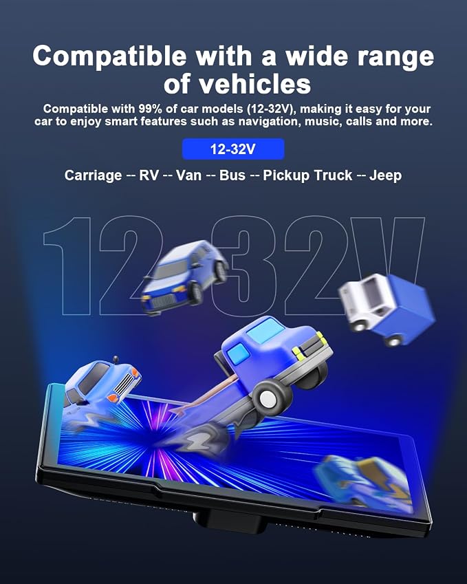8.1'' Wireless Apple Carplay Screen - Image 9
