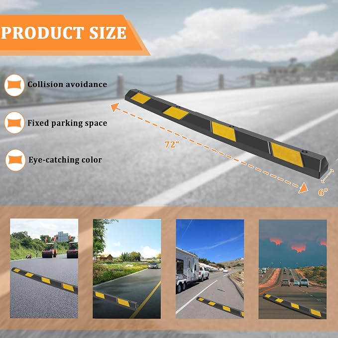 HAQQI   Rubber Parking Curb 72” - Image 5