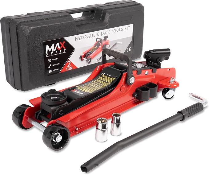 2-Ton Hydraulic Low Profile Trolley Garage Service/Floor Jack by Maxority