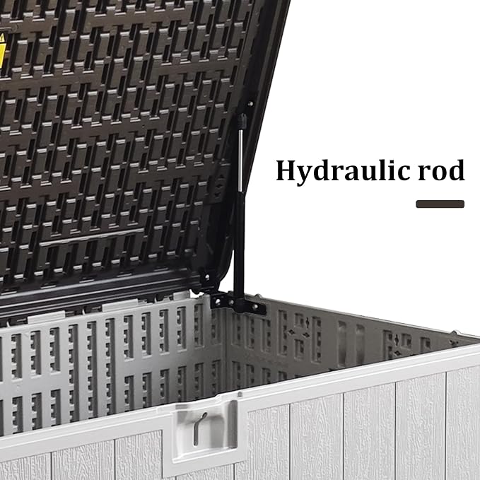 110 Pro Gallon Resin Deck Box, Waterproof Outdoor Storage Bin - Image 4
