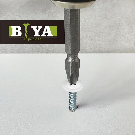 White Wood Screws, 1/2 Inch, 3/4 Inch, 1 Inch - Image 3