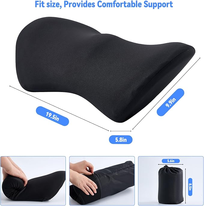 Lumbar Support Pillow for Office Chair and Car Seat, Lumbar Pillow - Image 7