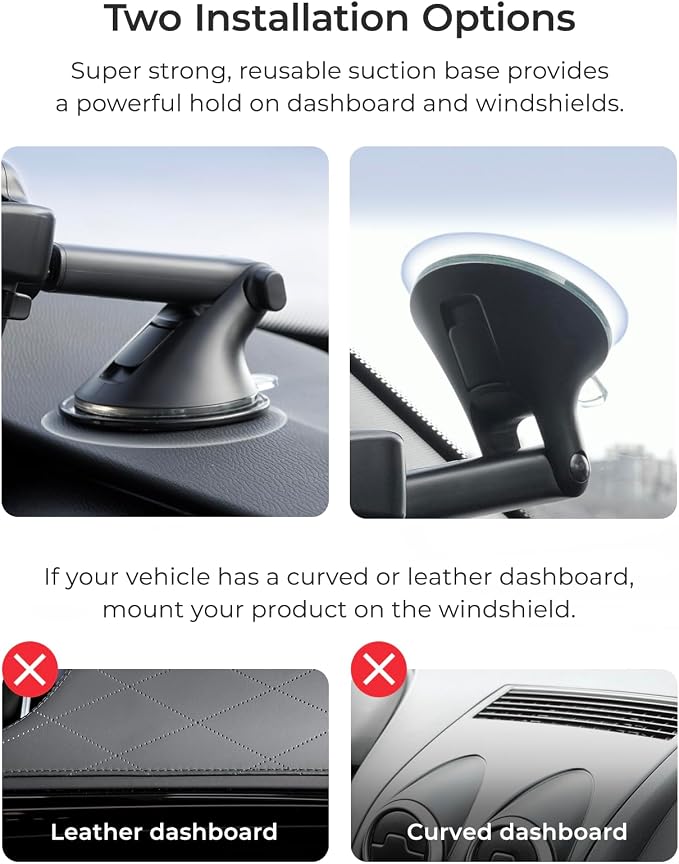 iOttie Easy One Touch Advanced Universal Car Mount Dashboard & Windshield - Image 6