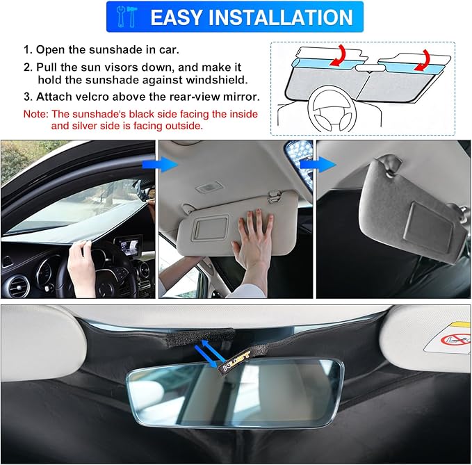 KUST Windshield Sun Shade for 2024 2025 2026 Toyota Grand Highlander - Image 6