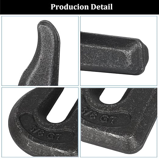 3/8 inch Weld On Grab Hooks, G70 Tractor Bucket Hooks Great - Image 3