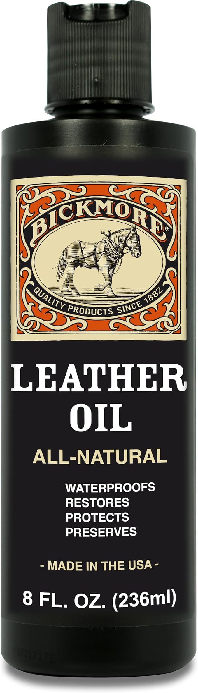 Leather Oil Leather Conditioner 8oz | Waterproofs, and Restores Boots, and All by Bickmore