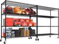 PrimeZone 2 Packs 55.5" W x 24" D x 80" H Heavy Duty Wire Storage Shelves by PrimeZone