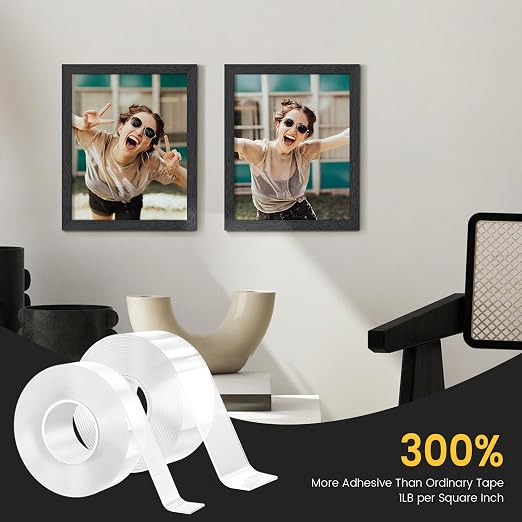 2 Rolls Double Sided Tape Heavy Duty Adhesive Tape Mounting Tape, Wall Sticky - Image 3