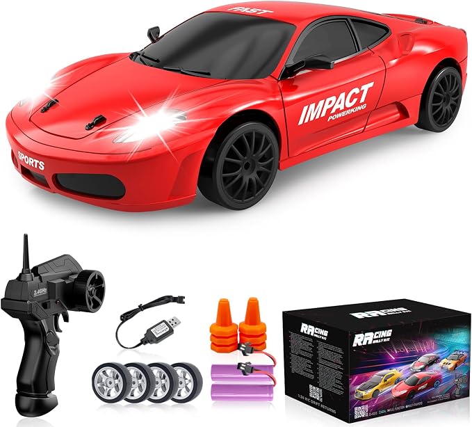 RC Drift Car, 2.4GHz Remote Control Cars 1/24 4WD High Speed Drift Car by YUANPLAN