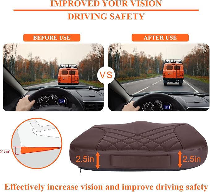 kingphenix Premium Car Seat Cushion, Memory Foam Driver Seat Cushion to Improve - Image 2