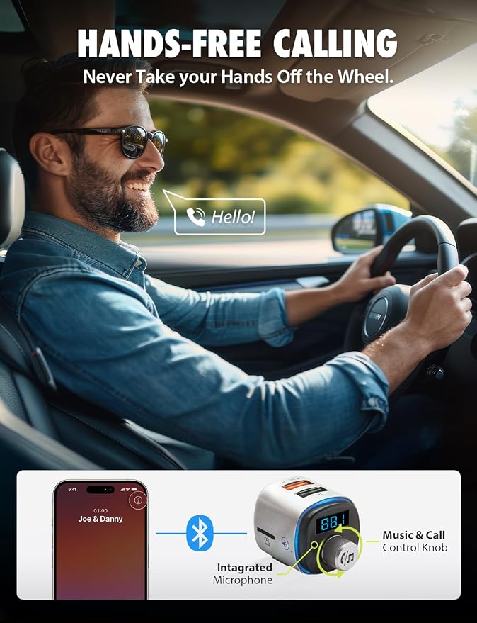 Bracketron Roadtripper Voice Car Audio Bluetooth FM Transmitter - Image 3