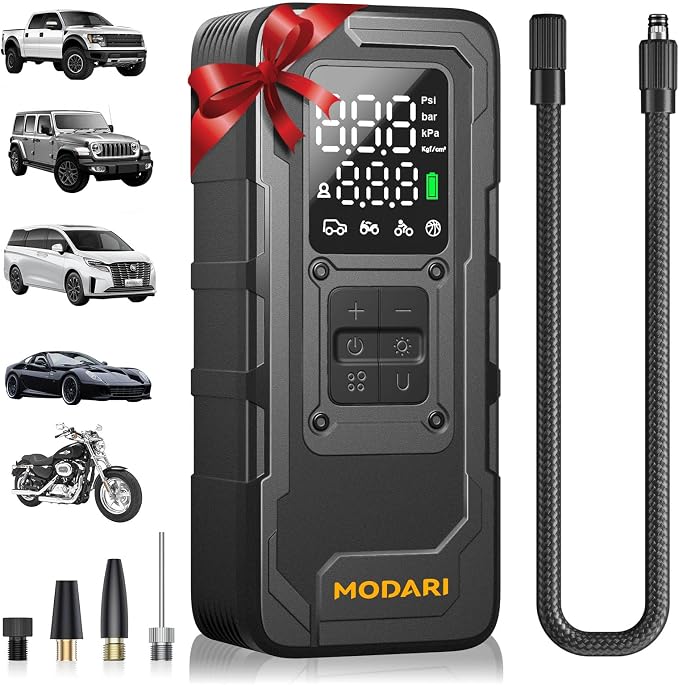 Tire Inflator Portable Air Compressor by HOME