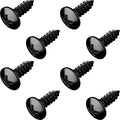 Black Oxide Stainless Steel License Plate Screws by PrimeAve