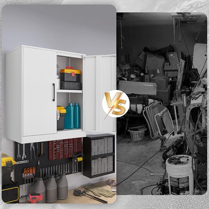 LUCYPAL Locking Storage Cabinets, Metal Cabinet - Image 7