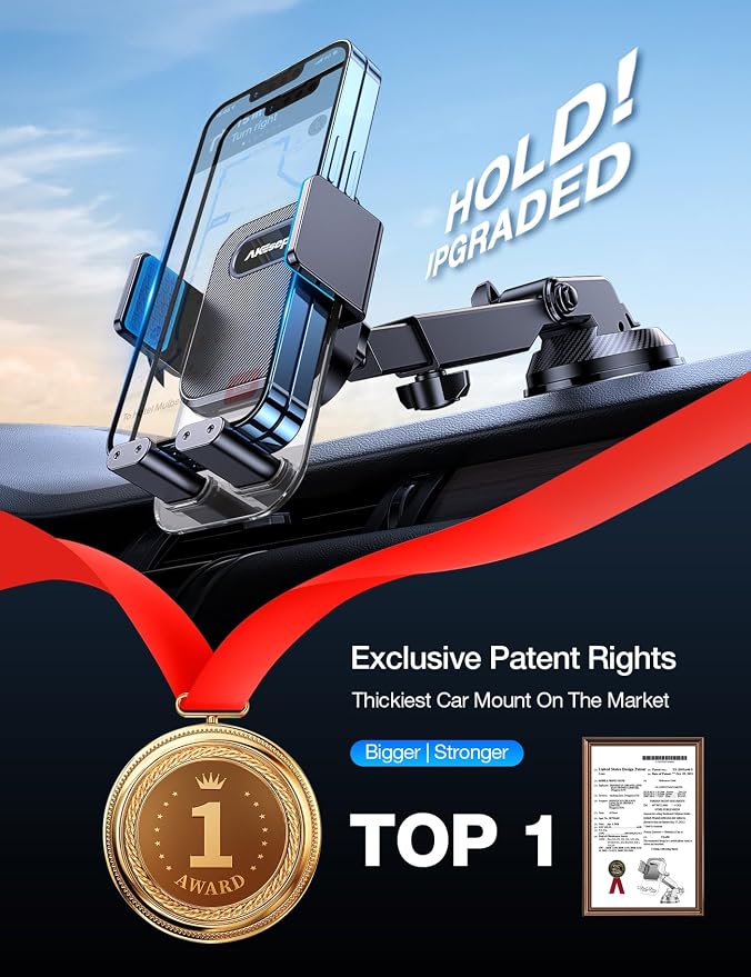 AKESEPE Phone Holders for Your Car 2025 Upgraded Car Phone Holder Mount Truck - Image 2