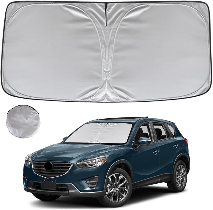KAYZT Windshield Sun Shade for 2013-2016 Mazda CX5 Foldable Sunshade Front by KAYZT