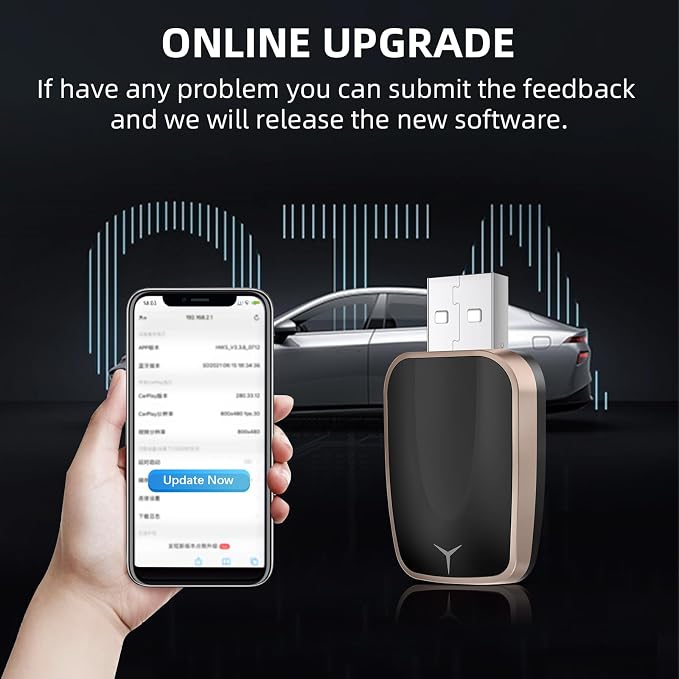 Mini Wireless CarPlay Adapter for iPhone, 2 in 1 CarPlay and Android Auto - Image 7
