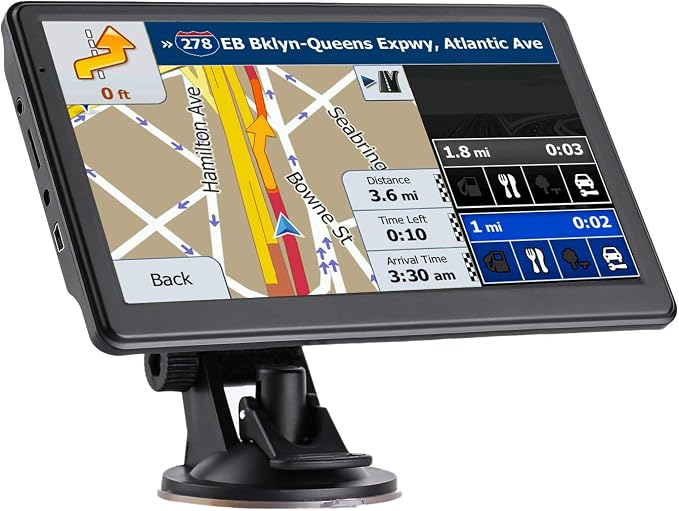 GPS Navigator for Car, Latest 2025 Map 7 inch Touch Screen Car GPS 256-16GB by Unknown