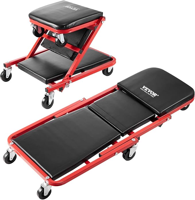 VEVOR Foldable Z Garage Creeper, 36 in, 300 lbs Load Capacity Rolling Folding by VEVOR