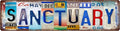 SANCTUARY Non-Embossed Vintage Metal Tin Street Sign Bar Cafe Garage Cave Home by Unknown