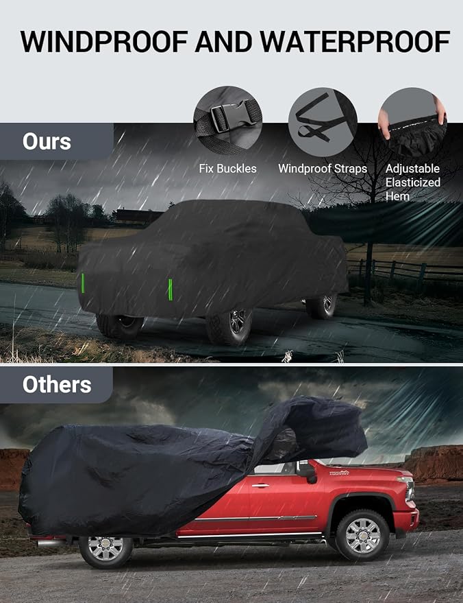 Proadsy Upgrade Car Cover for 2021-2024 2025 Ford Maverick, Waterproof All - Image 5