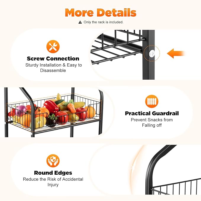 Retail Display Rack 4-Tier Market Merchandise Display Shelf - Image 7