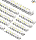 8FT LED Shop Light Fixture, 100W 15000LM 6500K, V Shape Linkable T8 Tube Lights by YAOJIN