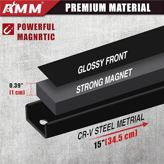 AMM 8PCS Magnetic Tool Holder Strip, Tool Magnet Bar - Image 3