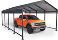 12x20 FT Metal Carport, Enhanced Base and Steel Roof by Unknown