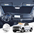 T TGBROS Windshield Sun Shade for 2019–2025 Chevrolet Silverado 1500 Front by TTGBROS