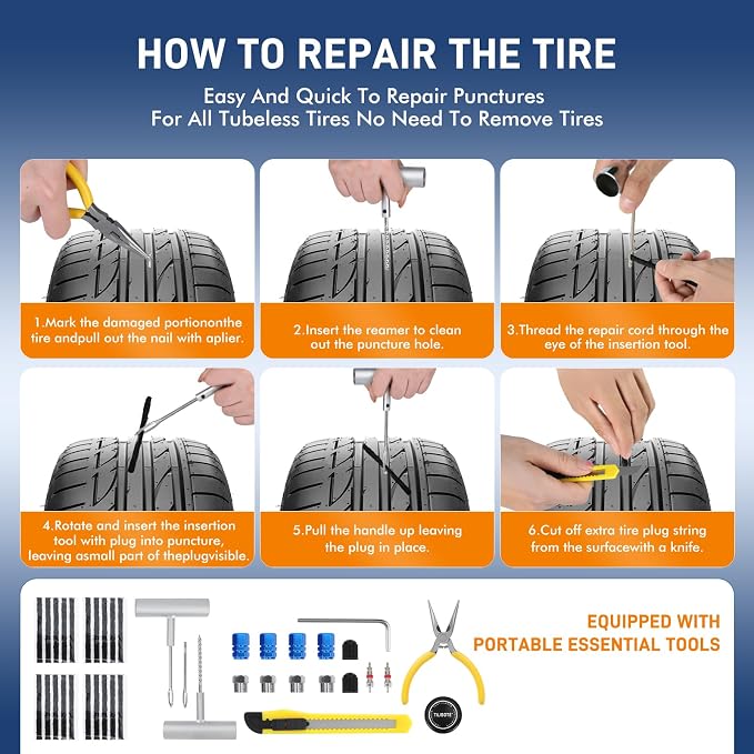 Tire Repair Kit, E-Bikes and Motorcycles - Image 3